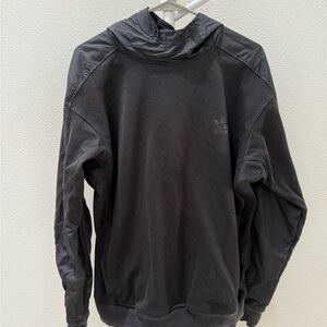 Adidas Charcoal Pullover Windbreaker Hoodie